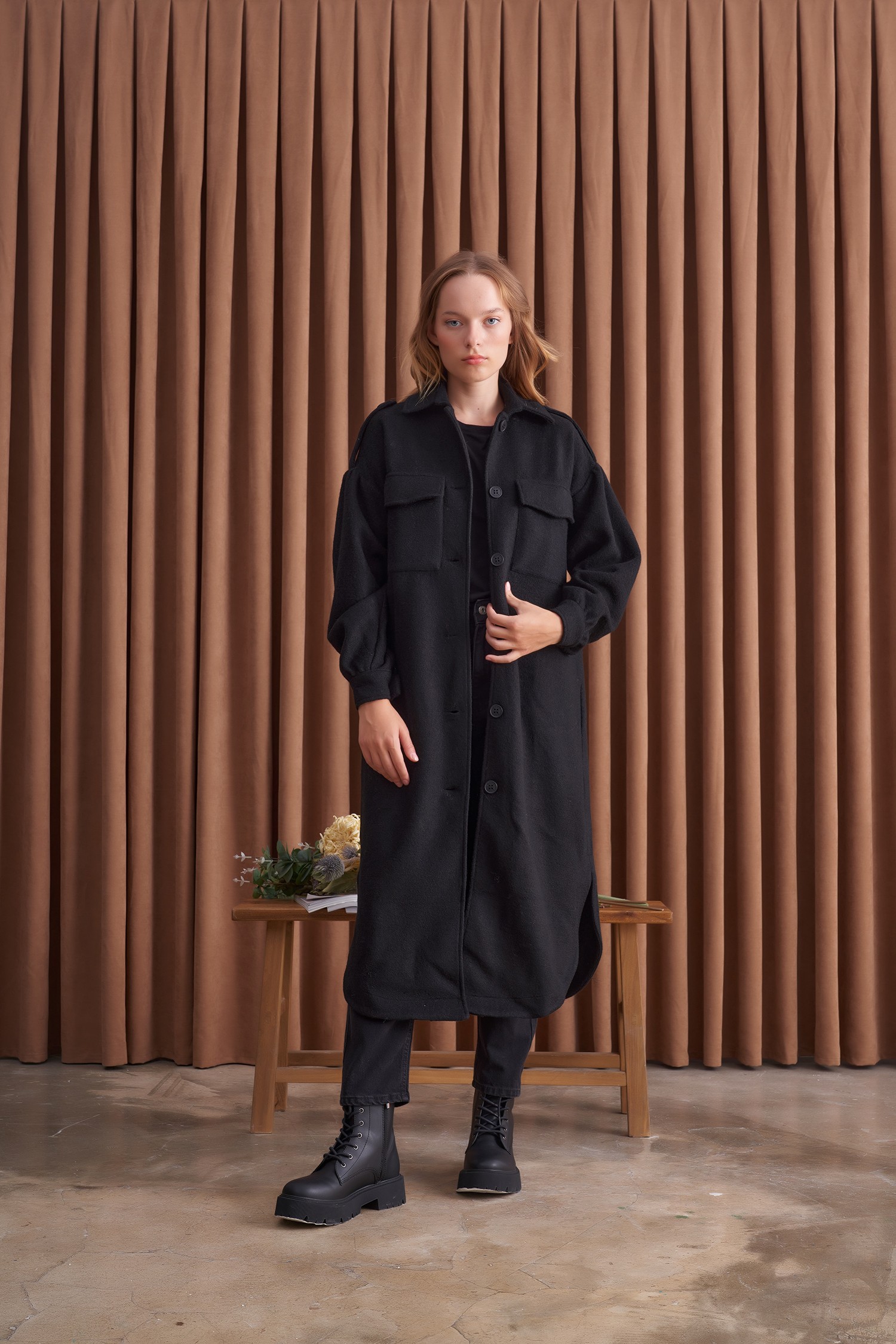 Qanu Angel Keçe Kap Siyah 