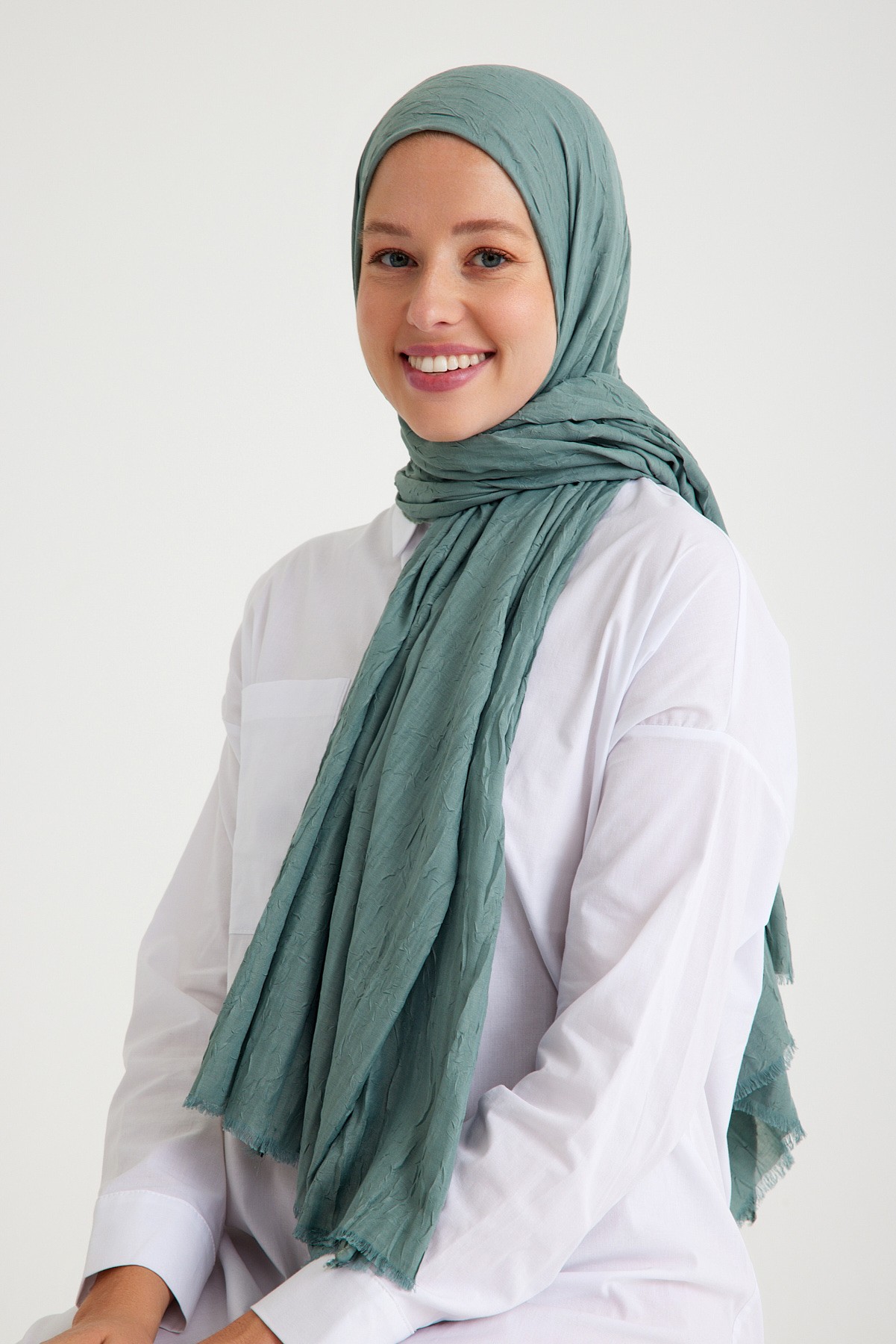 Qanu Bambu Kraş Mint - Tesettür Giyim