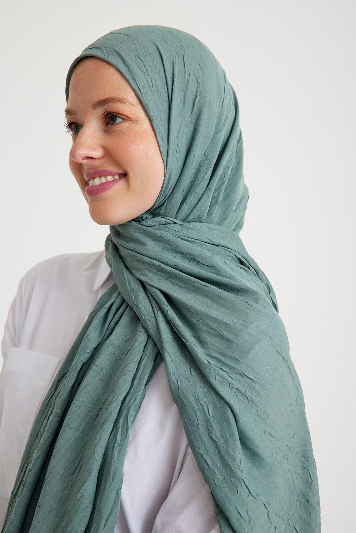 Qanu Bambu Kraş Mint - Tesettür Giyim