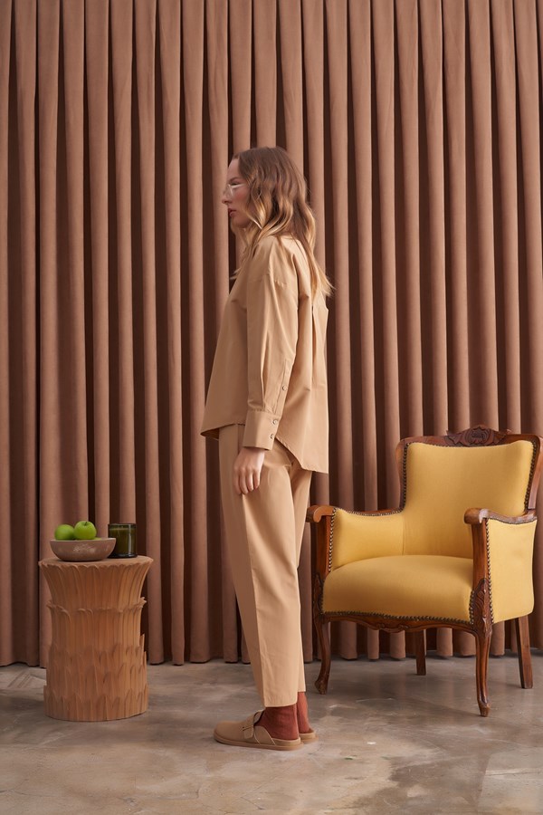 Qanu Leydi Gömlek Camel 