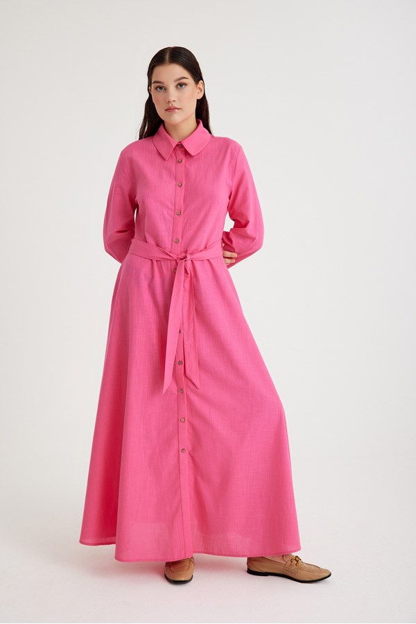 Qanu Rose Elbise Pembe 