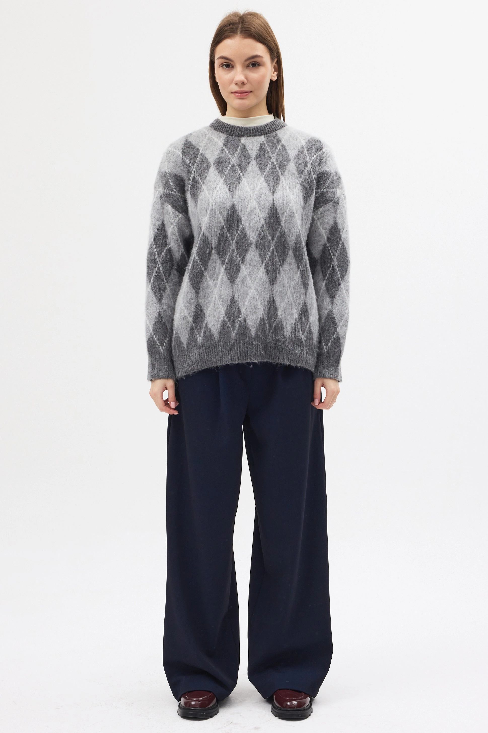 Qanu Baklava Desen Kazak Gri