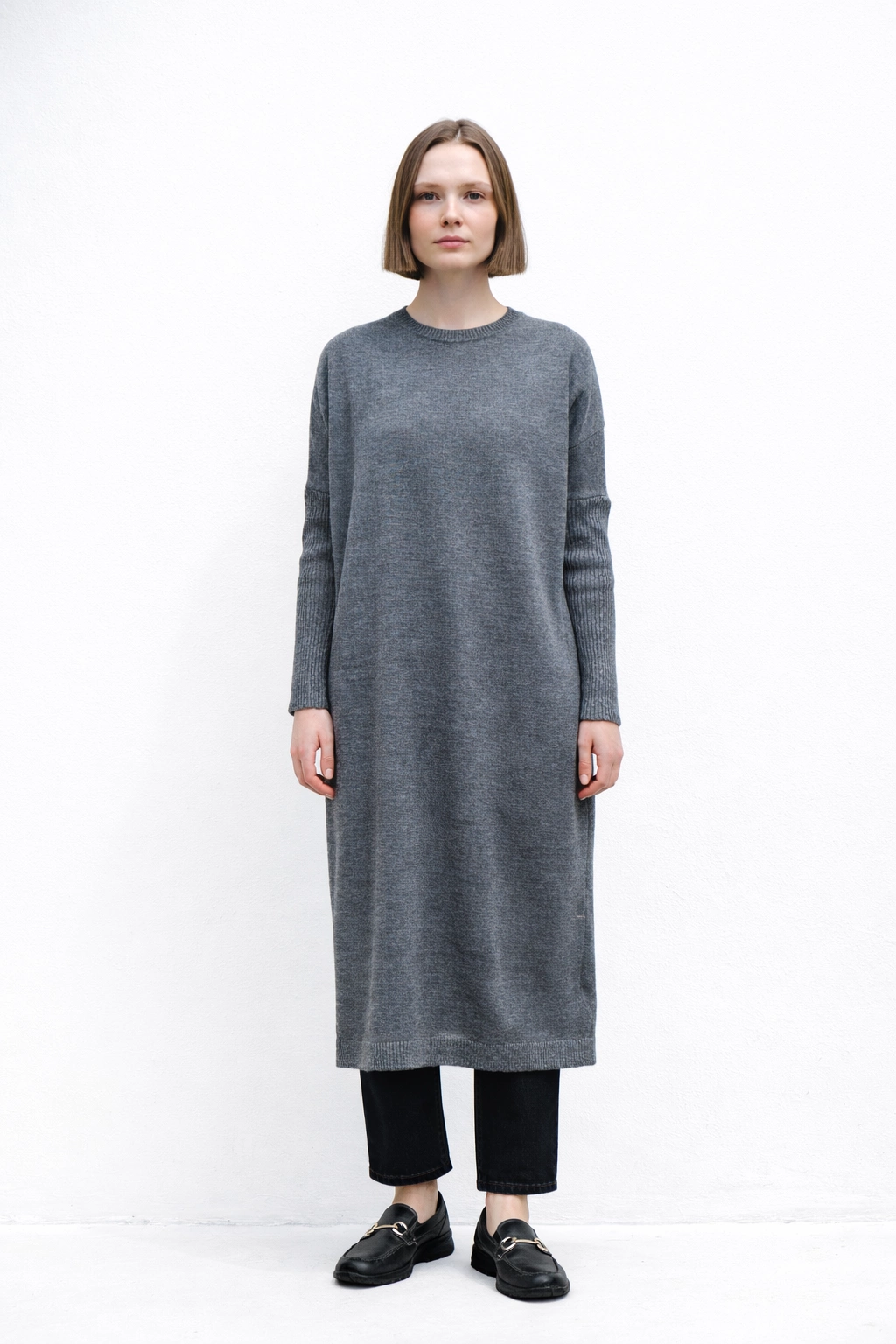 Qanu Basıc Triko Gri 