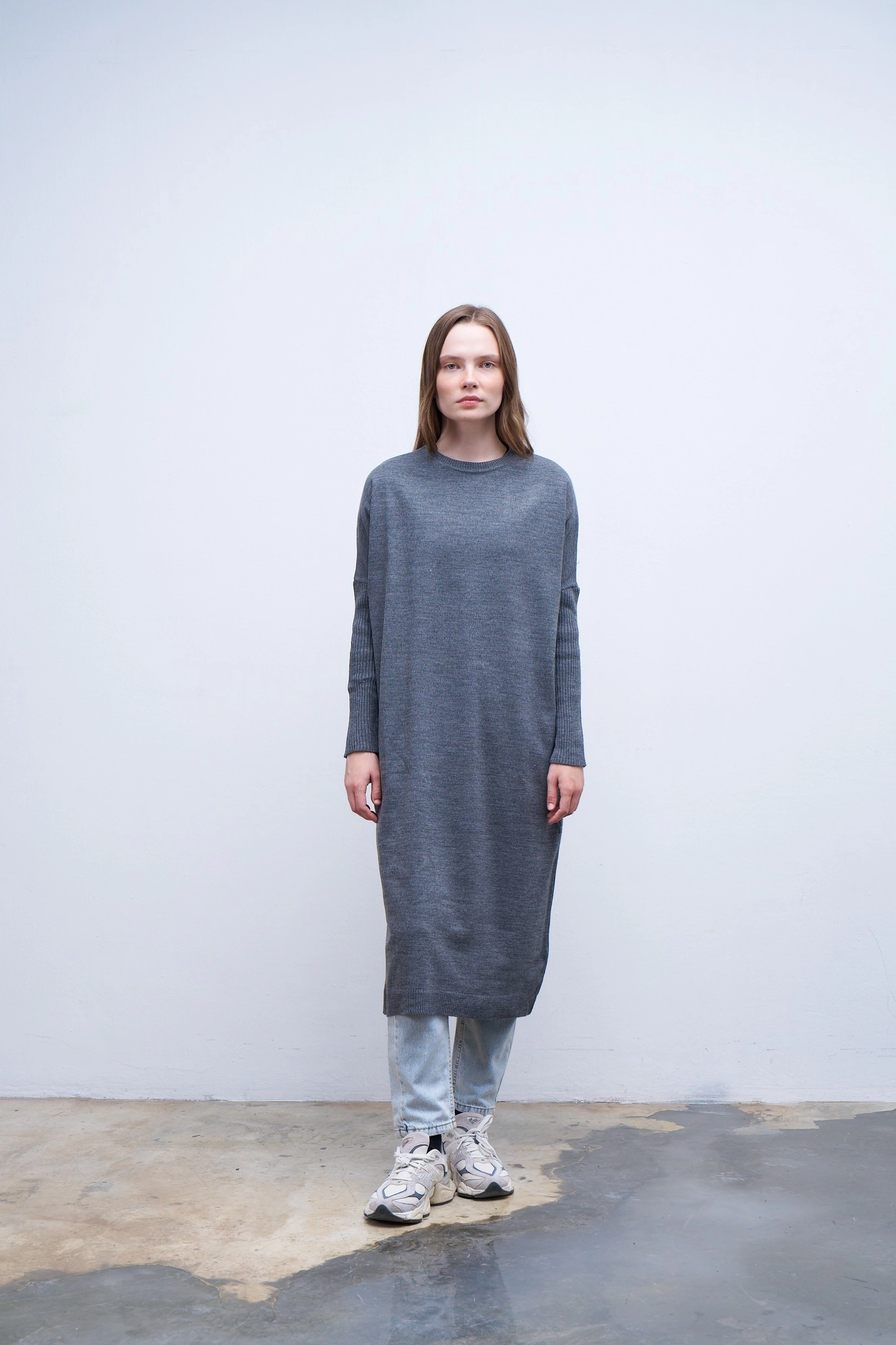 Qanu Basıc Triko Gri 