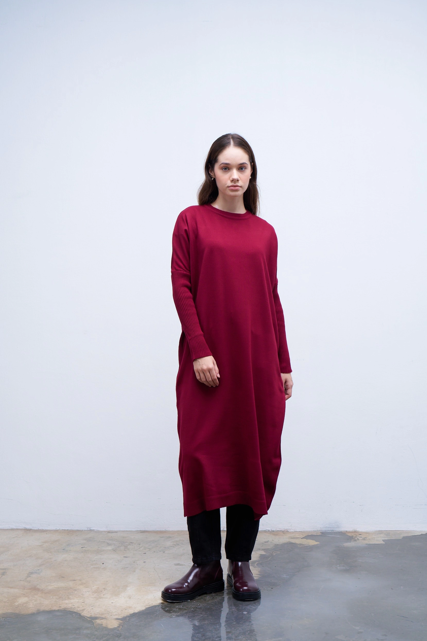 Qanu Basıc Triko Vişne 