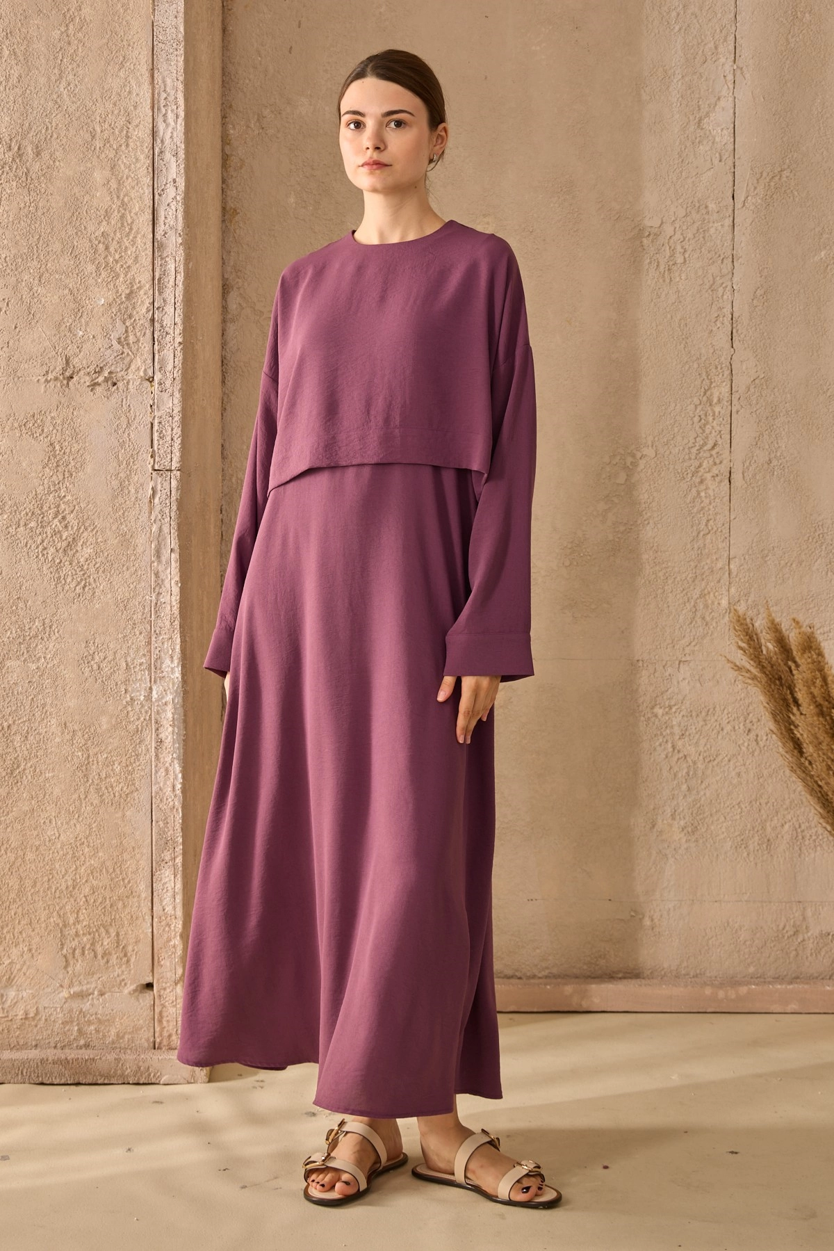 Qanu Bloom Elbise Lila