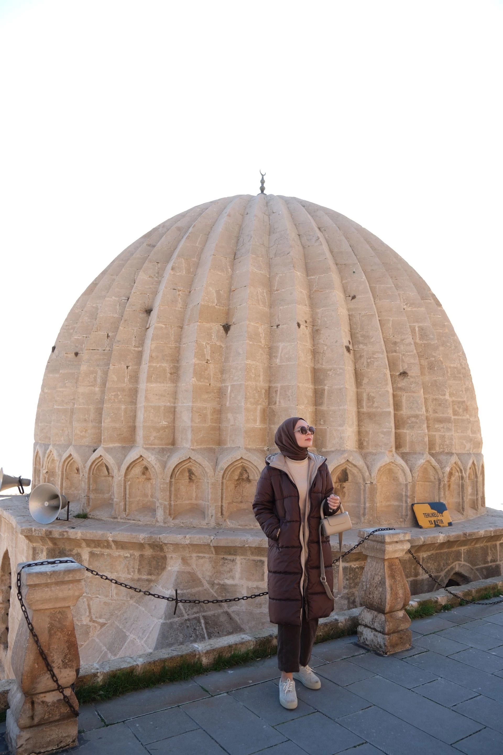 Qanu Çift Taraflı Şişme Mont Kahverengi-Bej