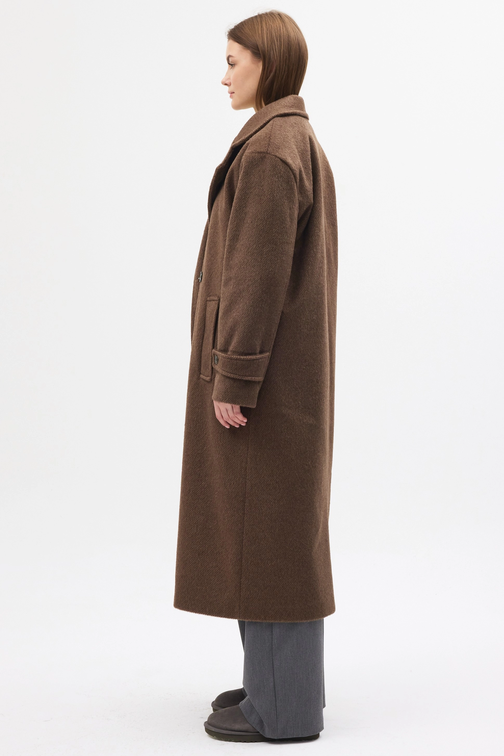 Qanu Elite Kaban Kahverengi - Tesettür Giyim