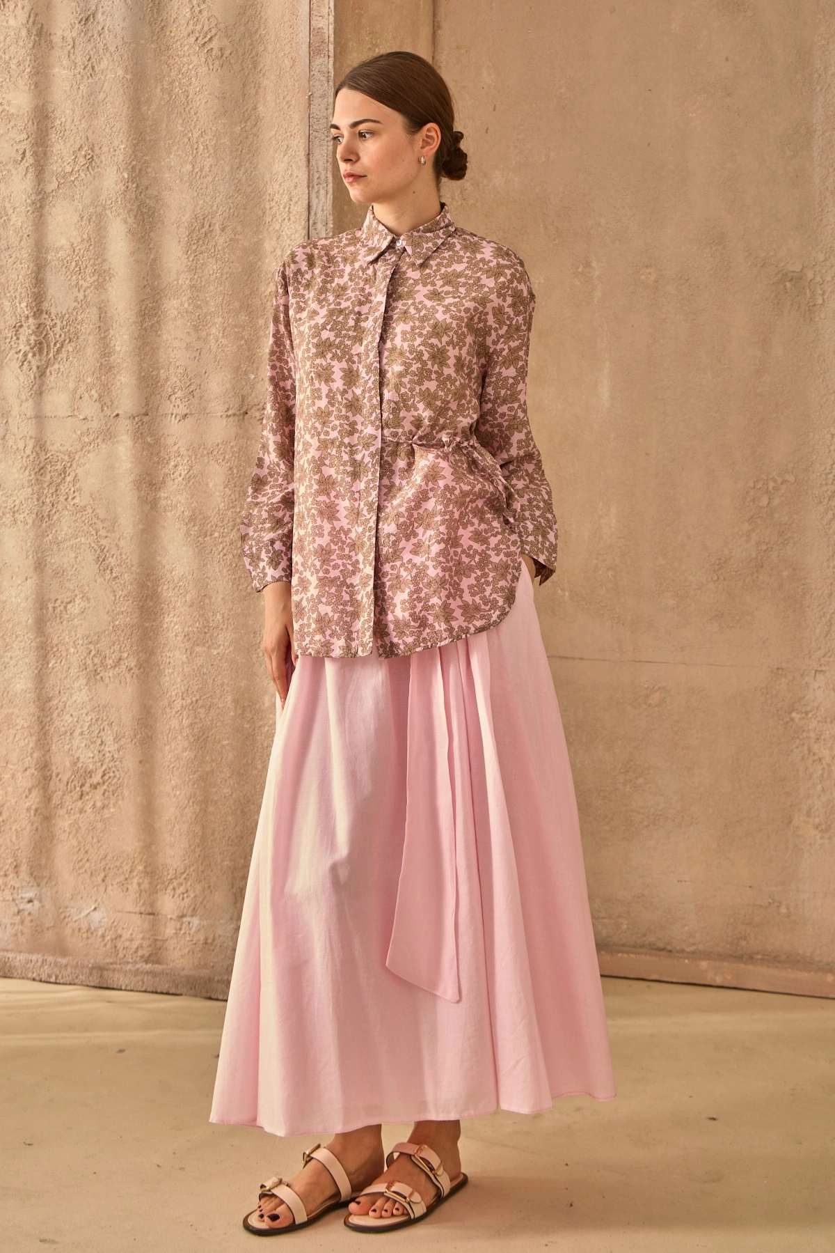 Qanu Floks Gömlek Pembe 