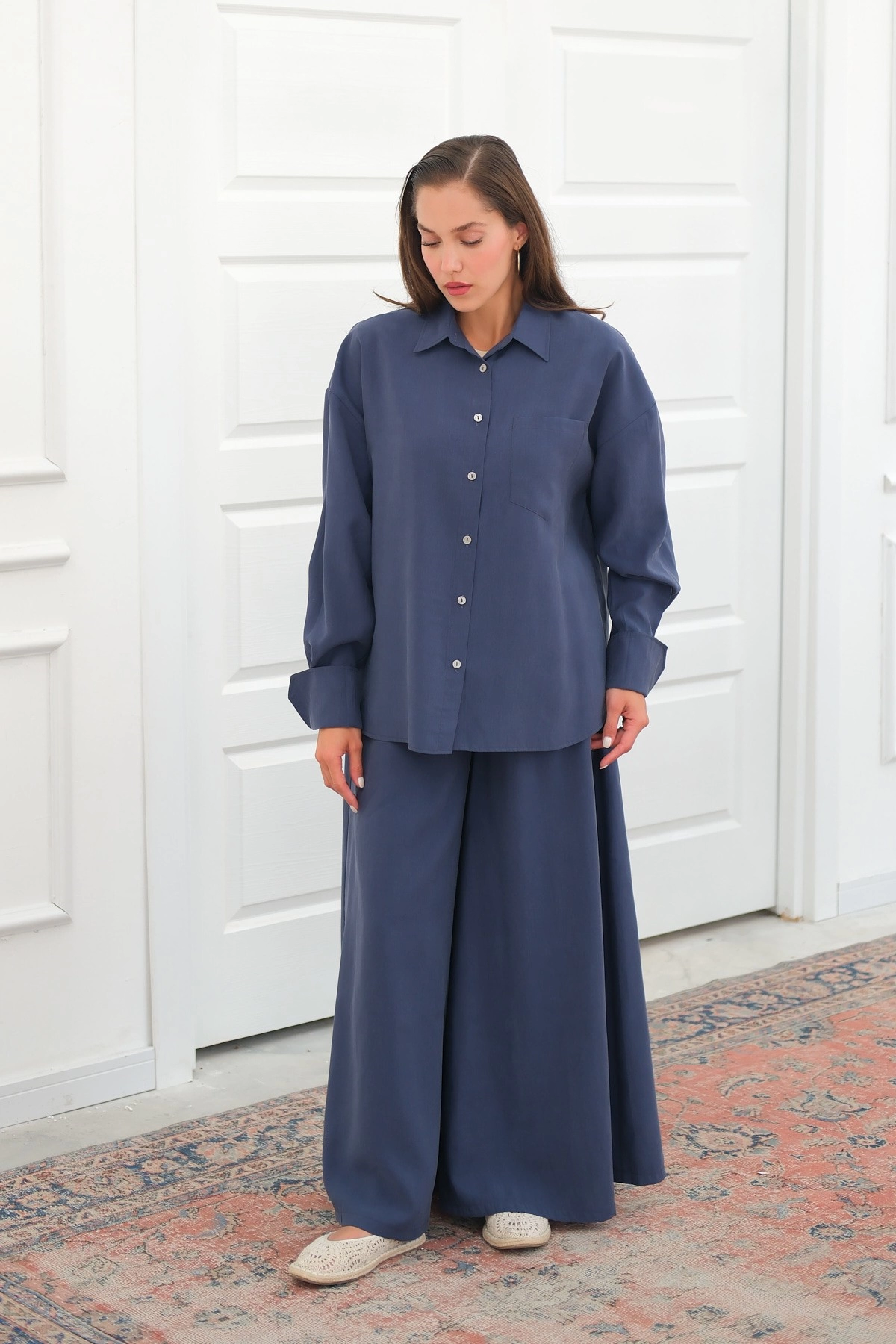 Qanu Fresh Pantolonlu Lacivert