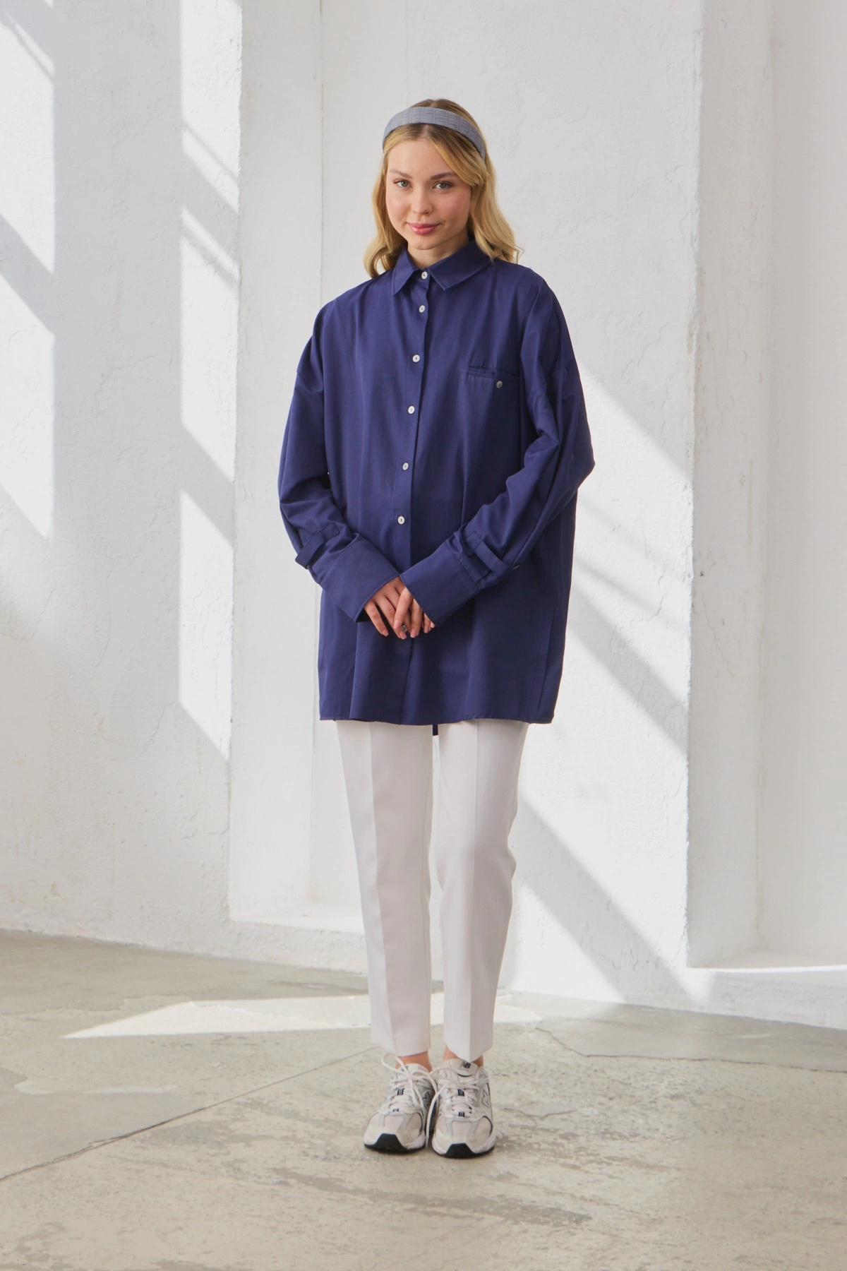 Qanu Frezya Gömlek Lacivert