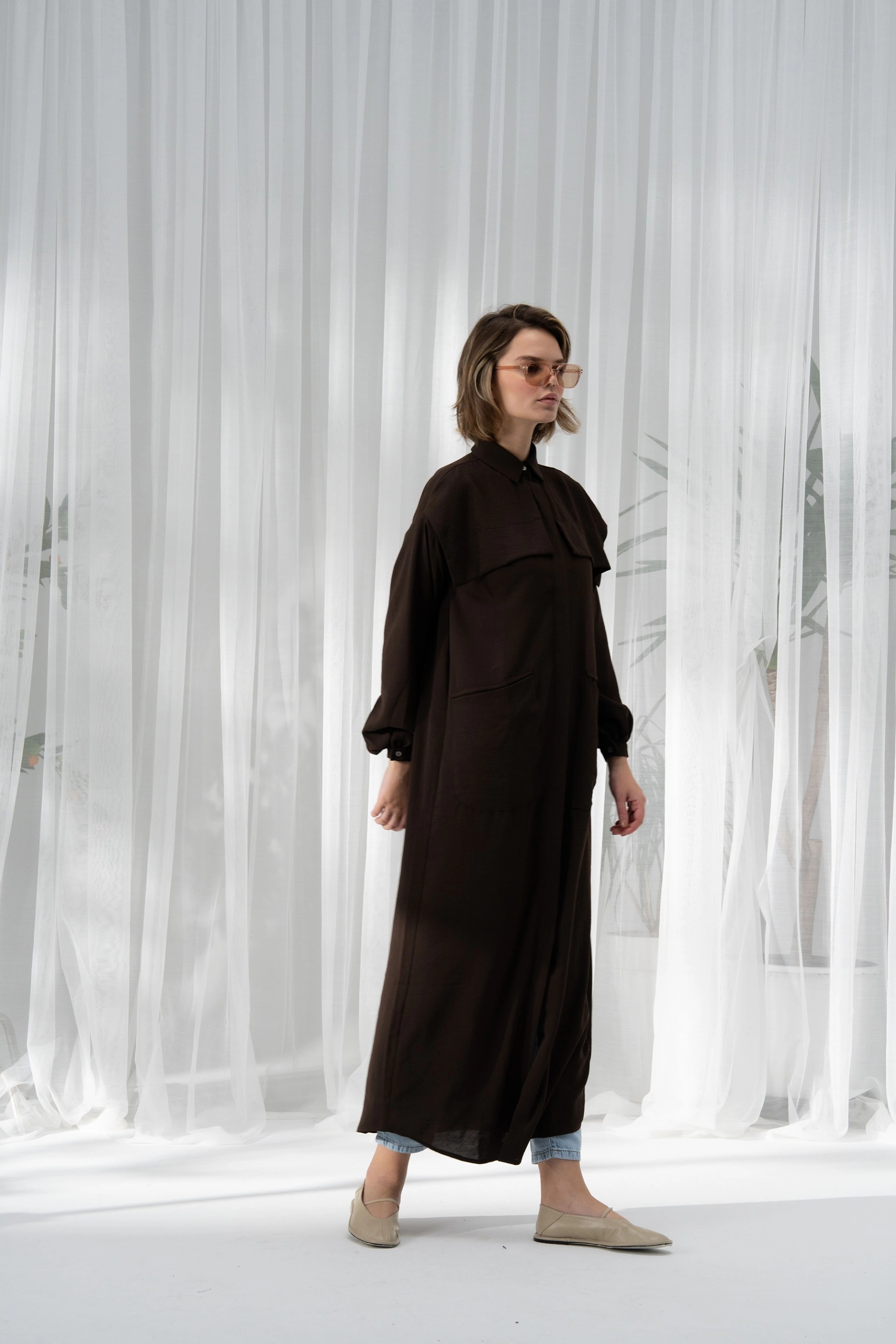 Qanu Klasik Ferace Kahverengi