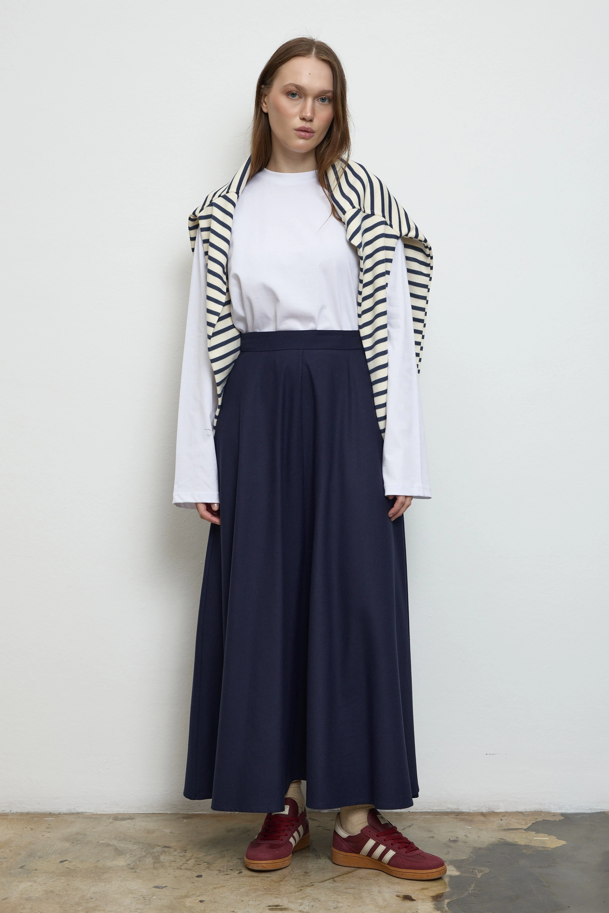 Qanu Leydi Etek Lacivert