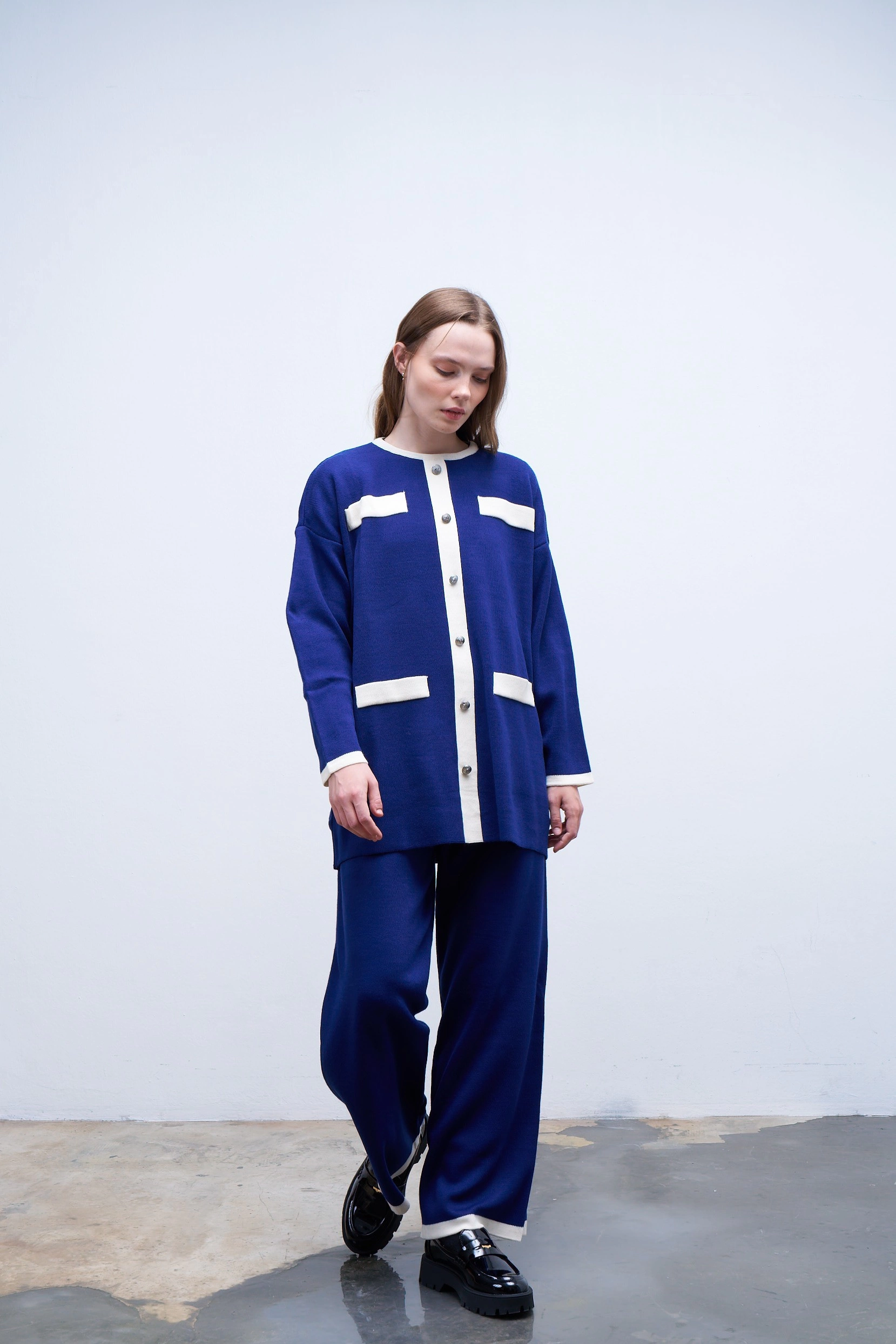 Qanu Leydi Triko Takım Mavi 