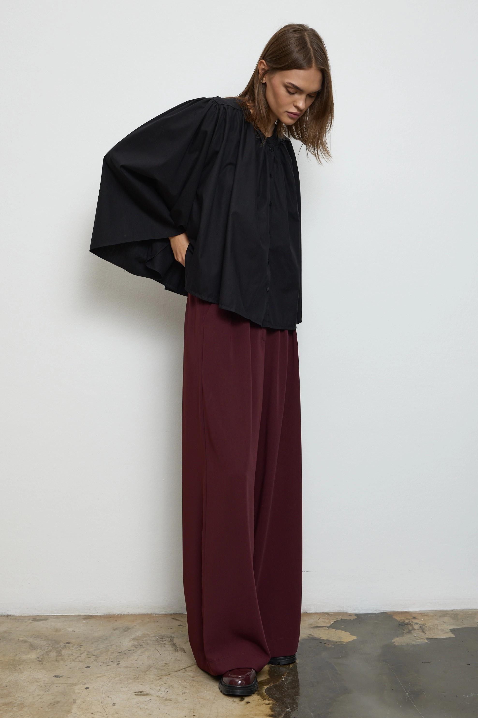 Qanu Lilia Gömlek Siyah 