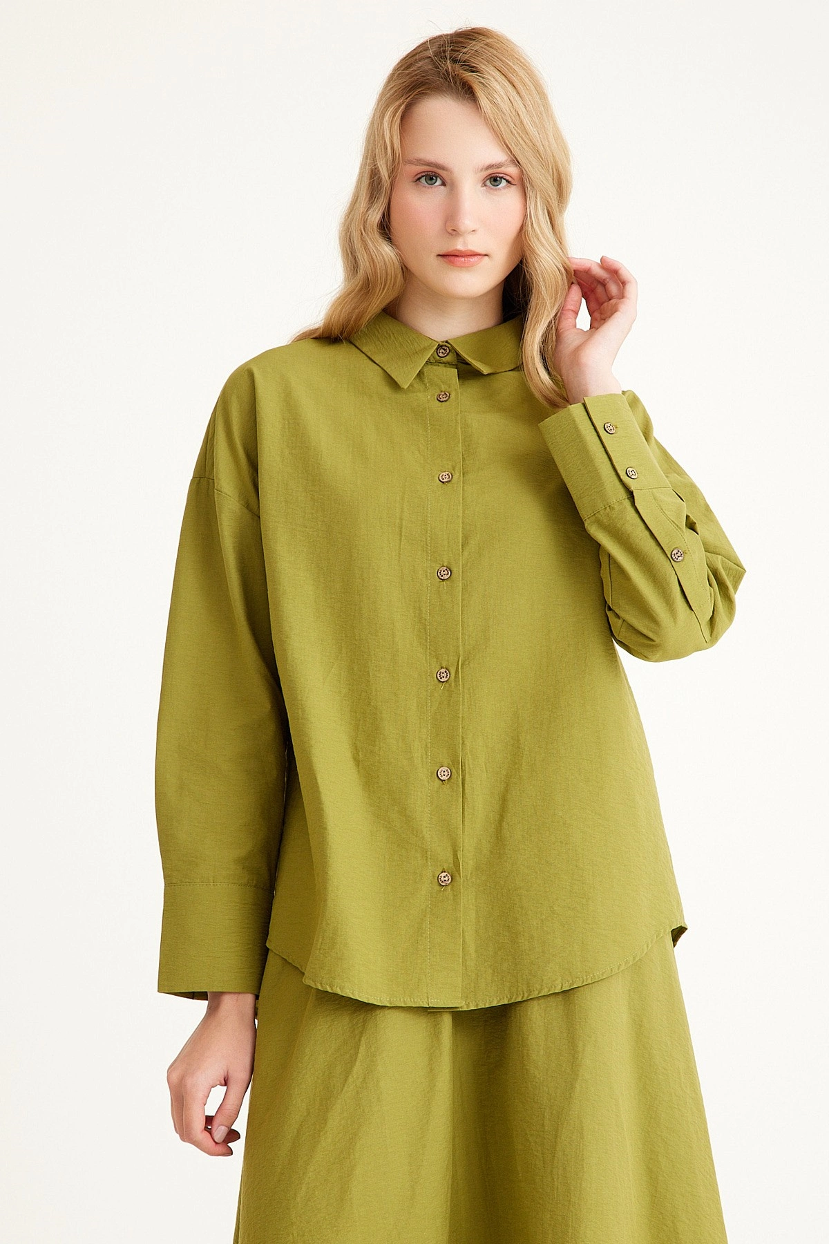 Qanu Loft Pamuklu Takım Yağ Yeşili 