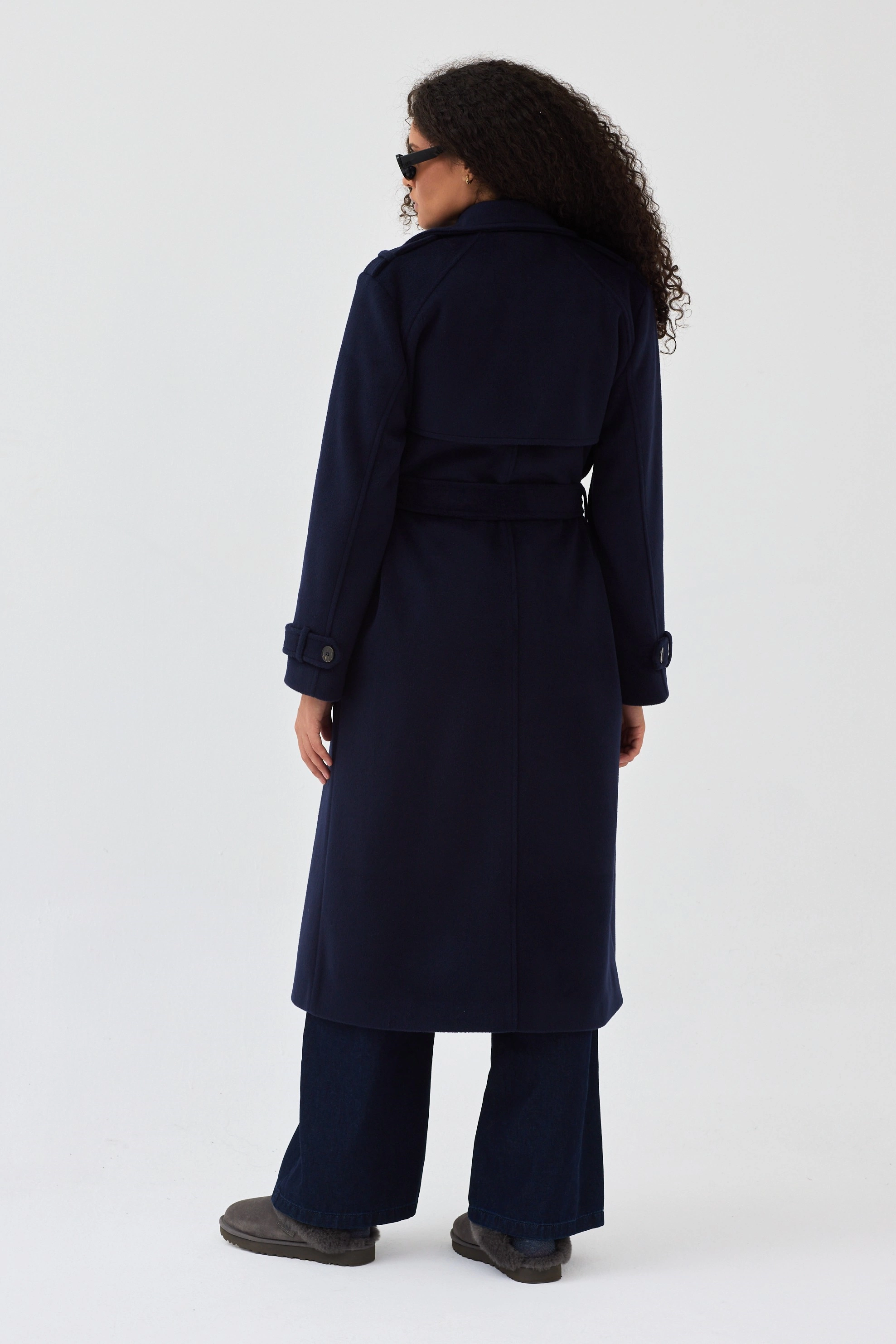 Qanu Lunaris Kaban Lacivert - Tesettür Giyim