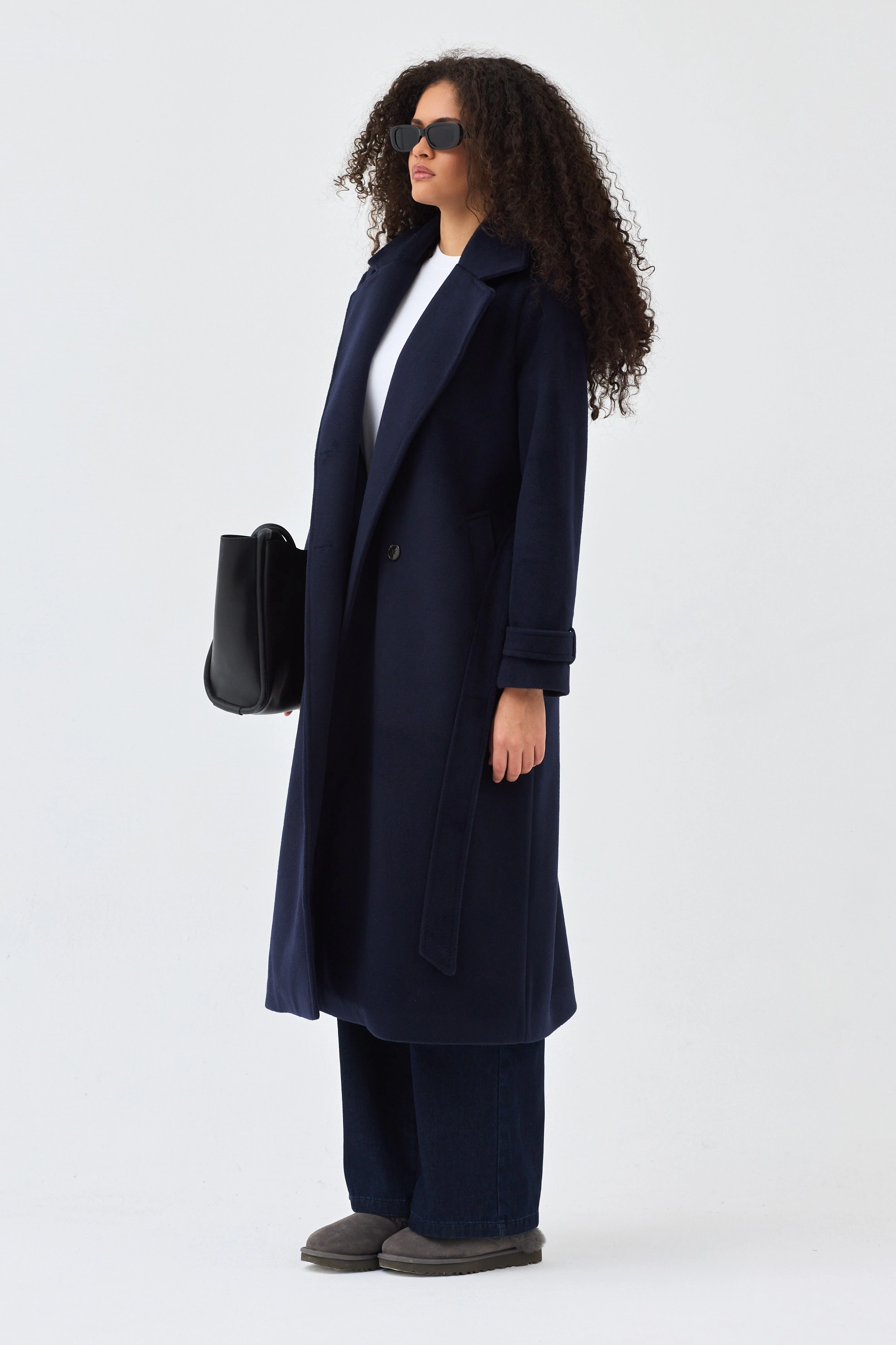 Qanu Lunaris Kaban Lacivert - Tesettür Giyim