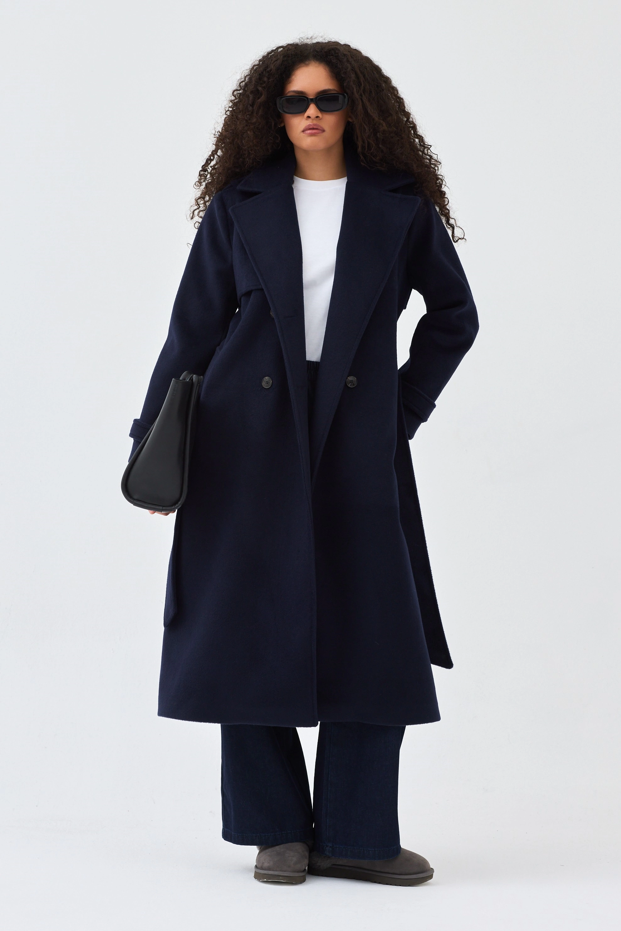 Qanu Lunaris Kaban Lacivert - Tesettür Giyim