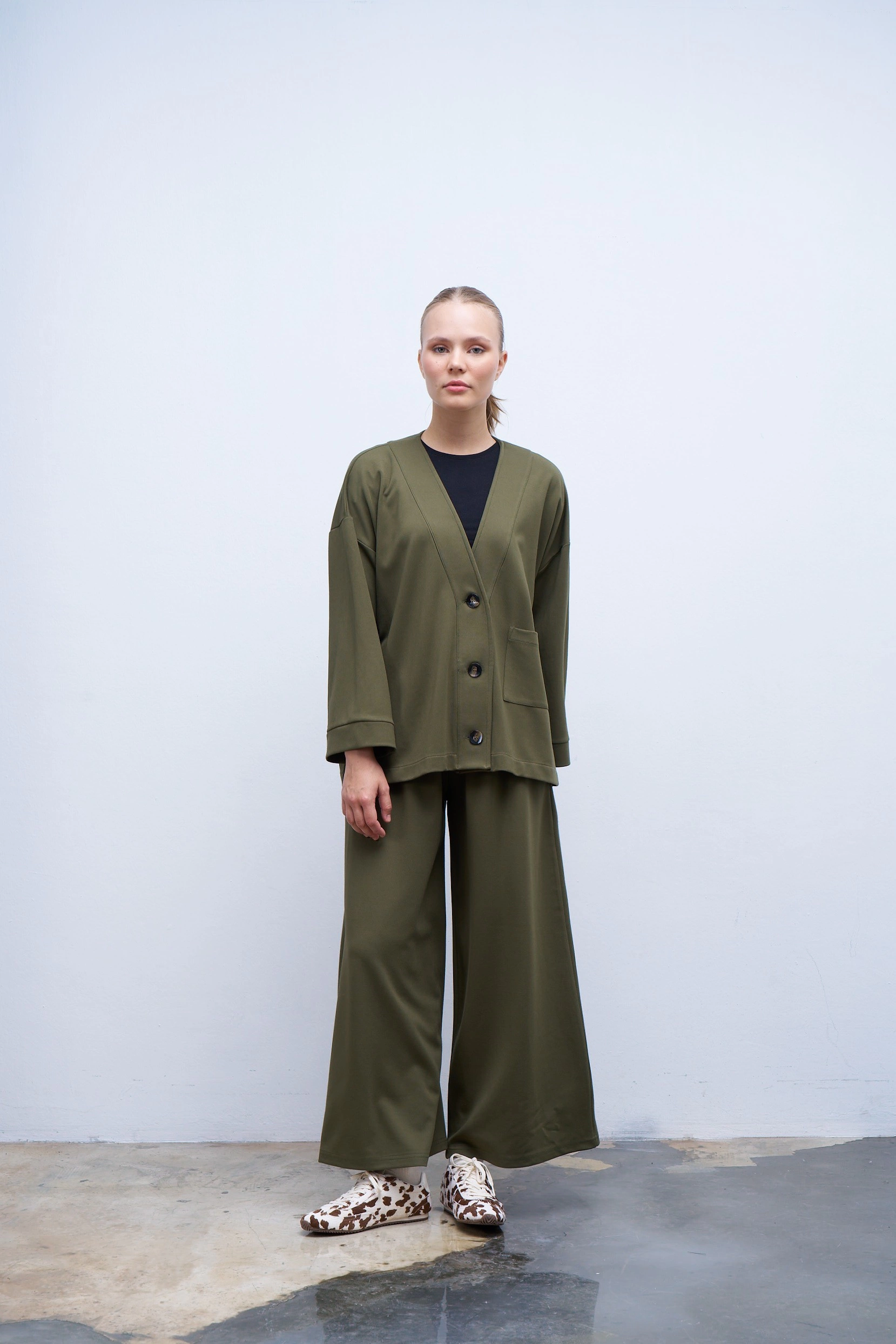 Qanu Maria Hırka Yeşil 