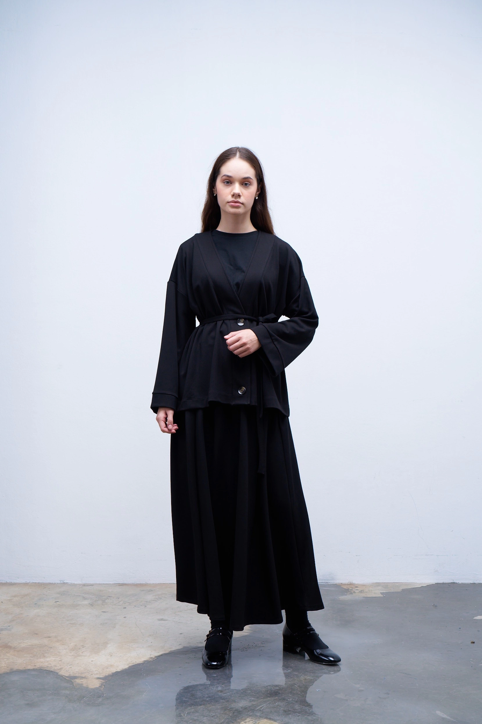 Qanu Maria Hırka Siyah 