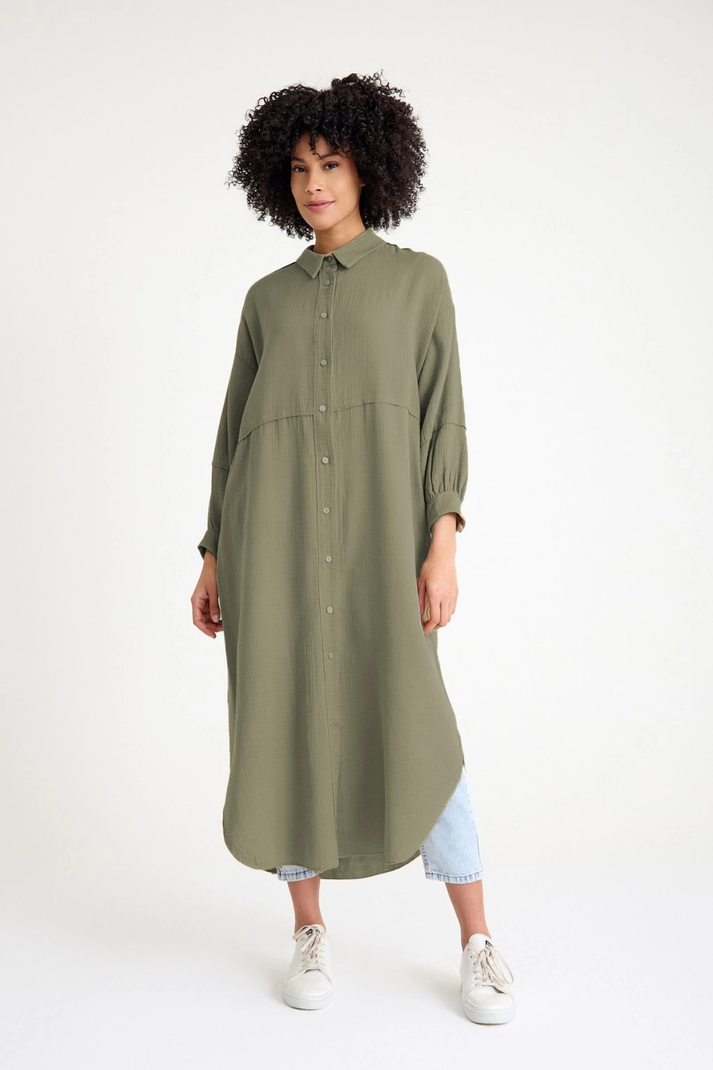 Qanu Müslin Gömlek Yeşil