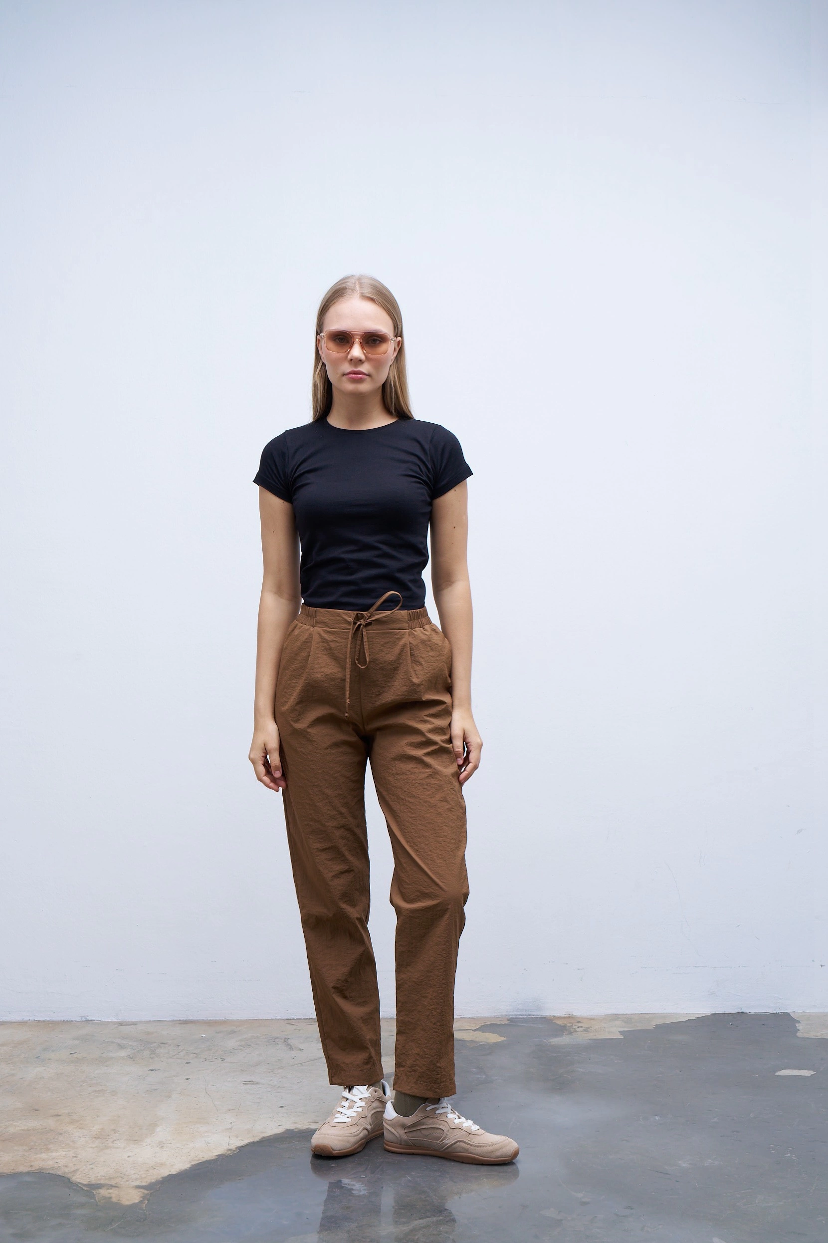 Qanu Paraşüt Pantolon Kahverengi 