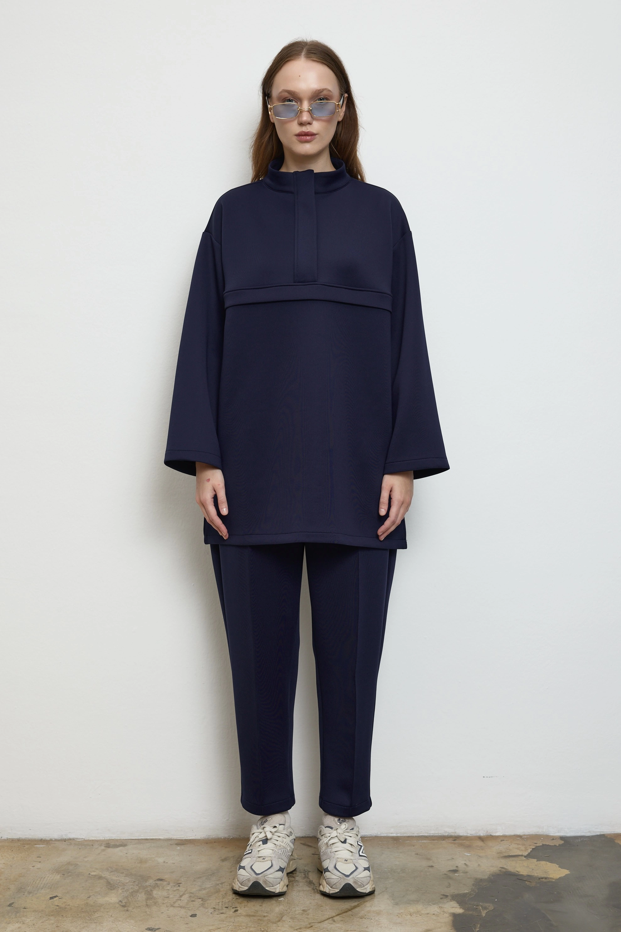 Qanu Silva Pantolonlu Takım Lacivert