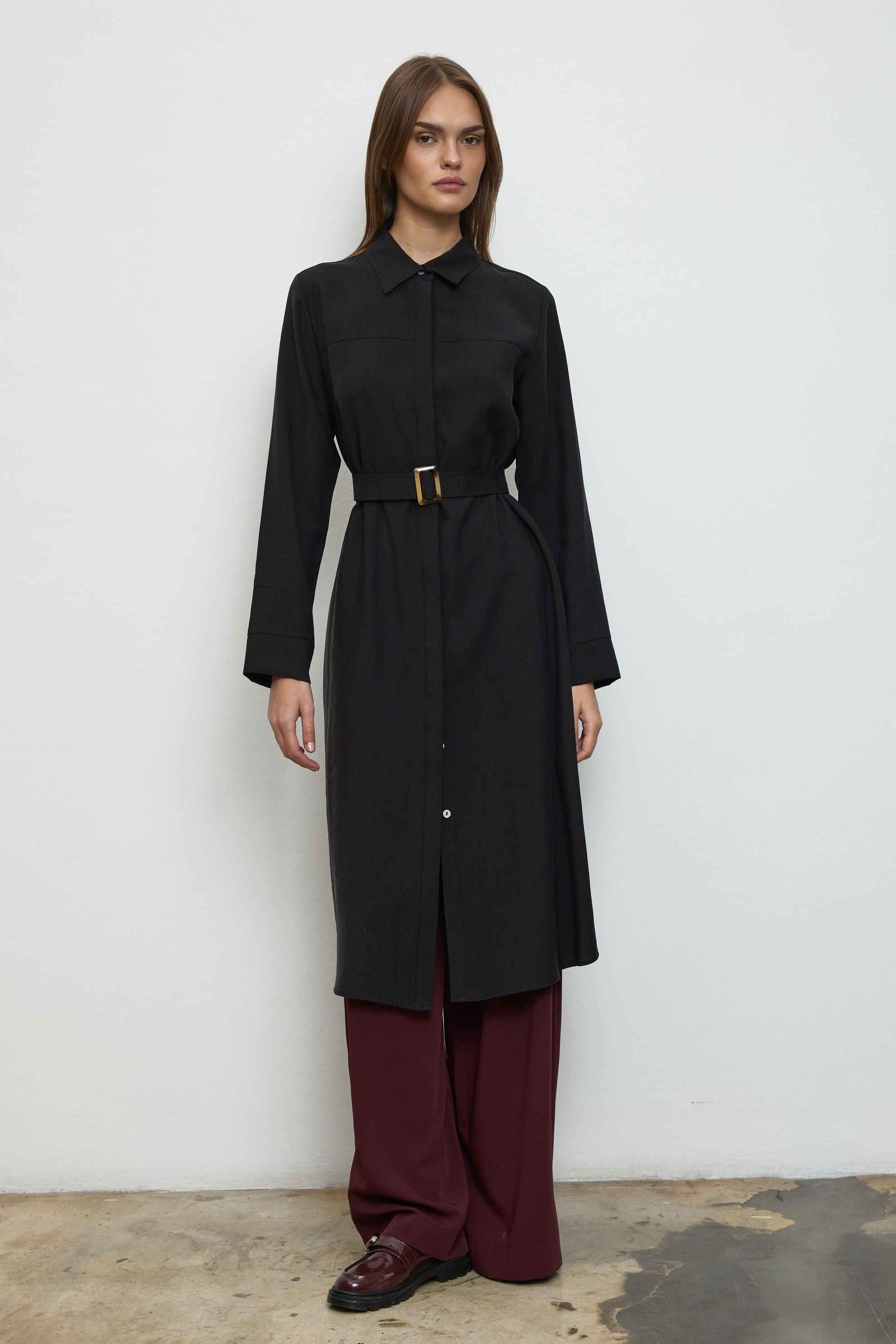 Qanu Tokalı Elite Gömlek Siyah