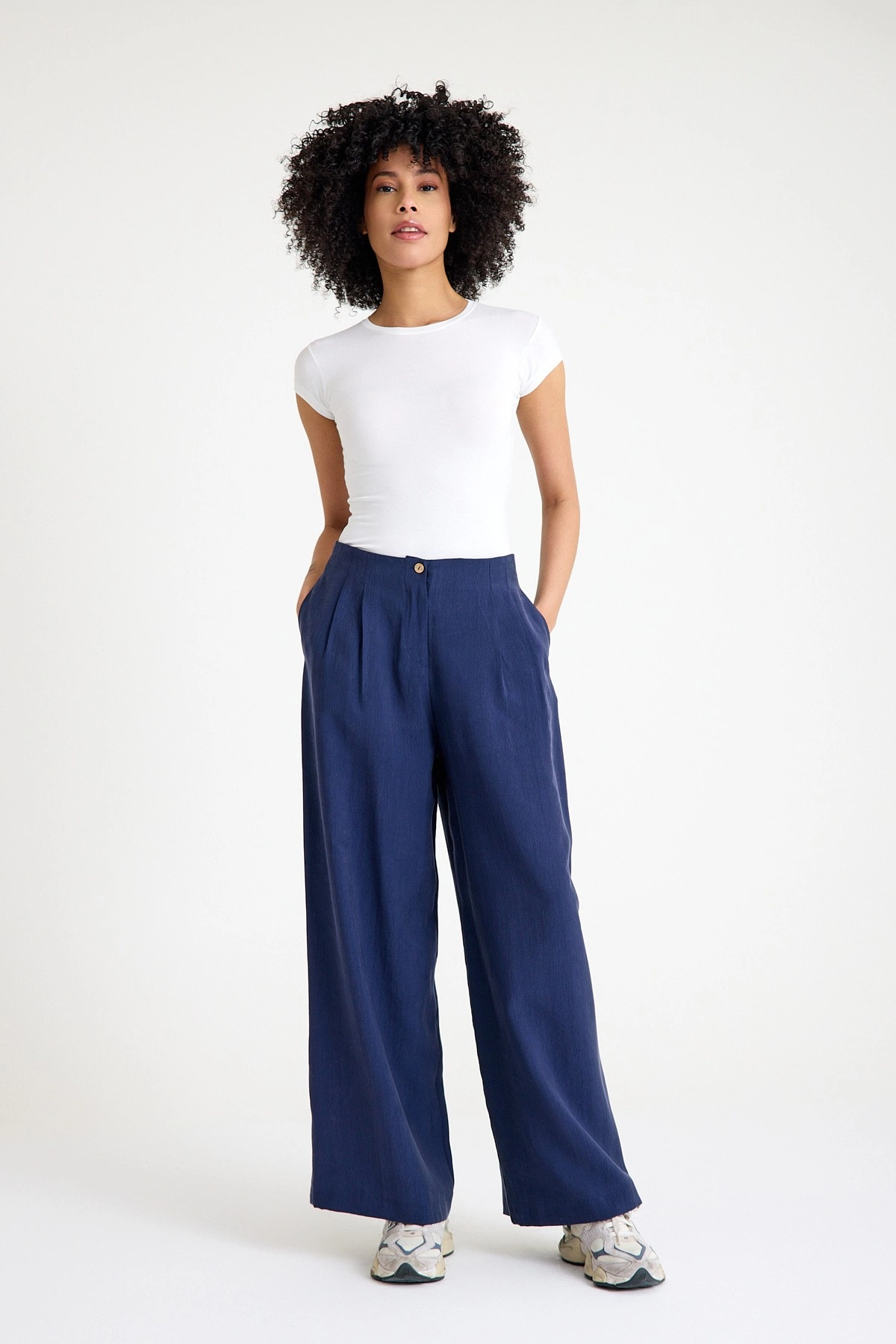 Qanu Violet Pantolon Lacivert