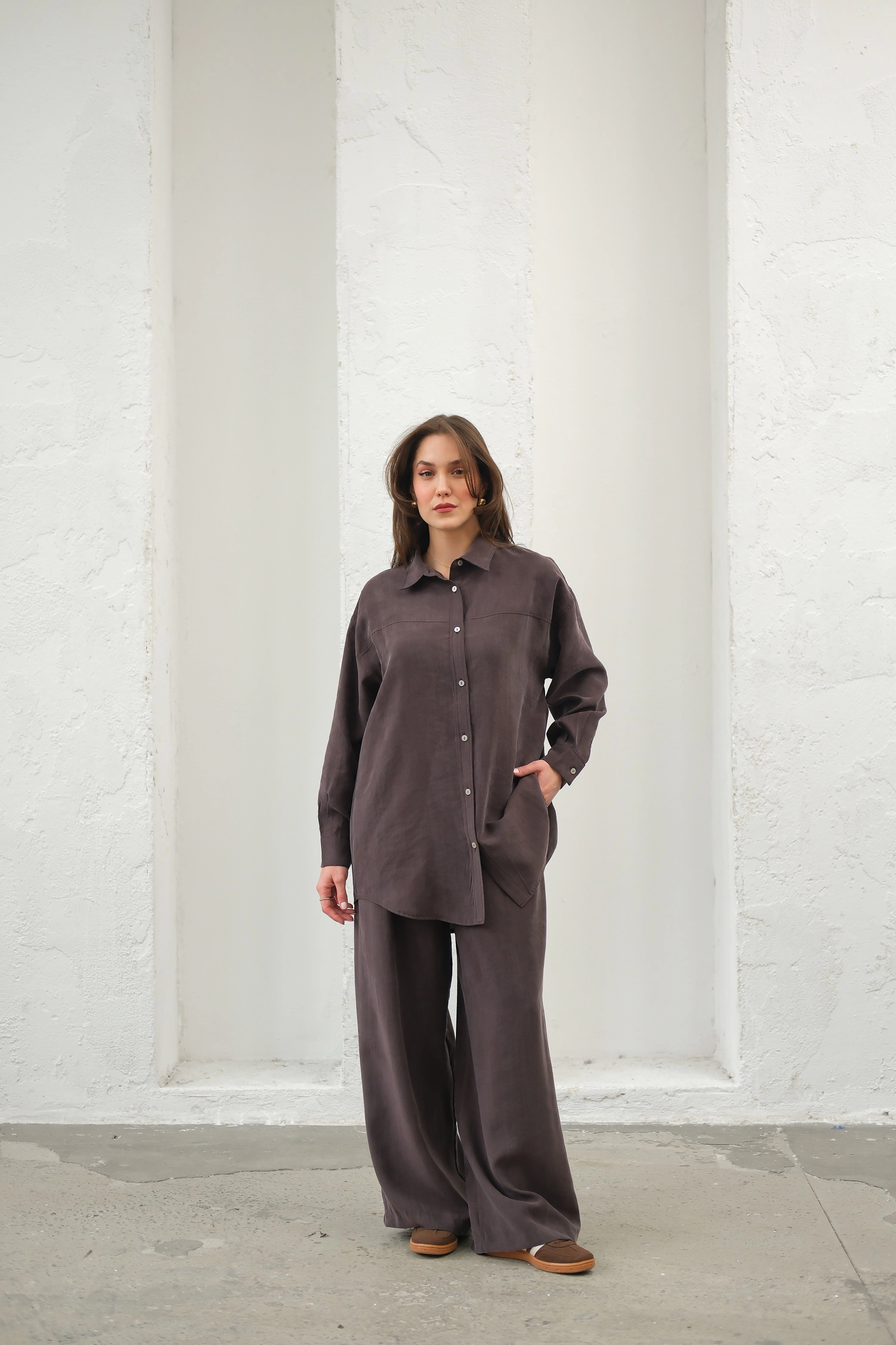 Qanu Violet Takım Acı Kahve 