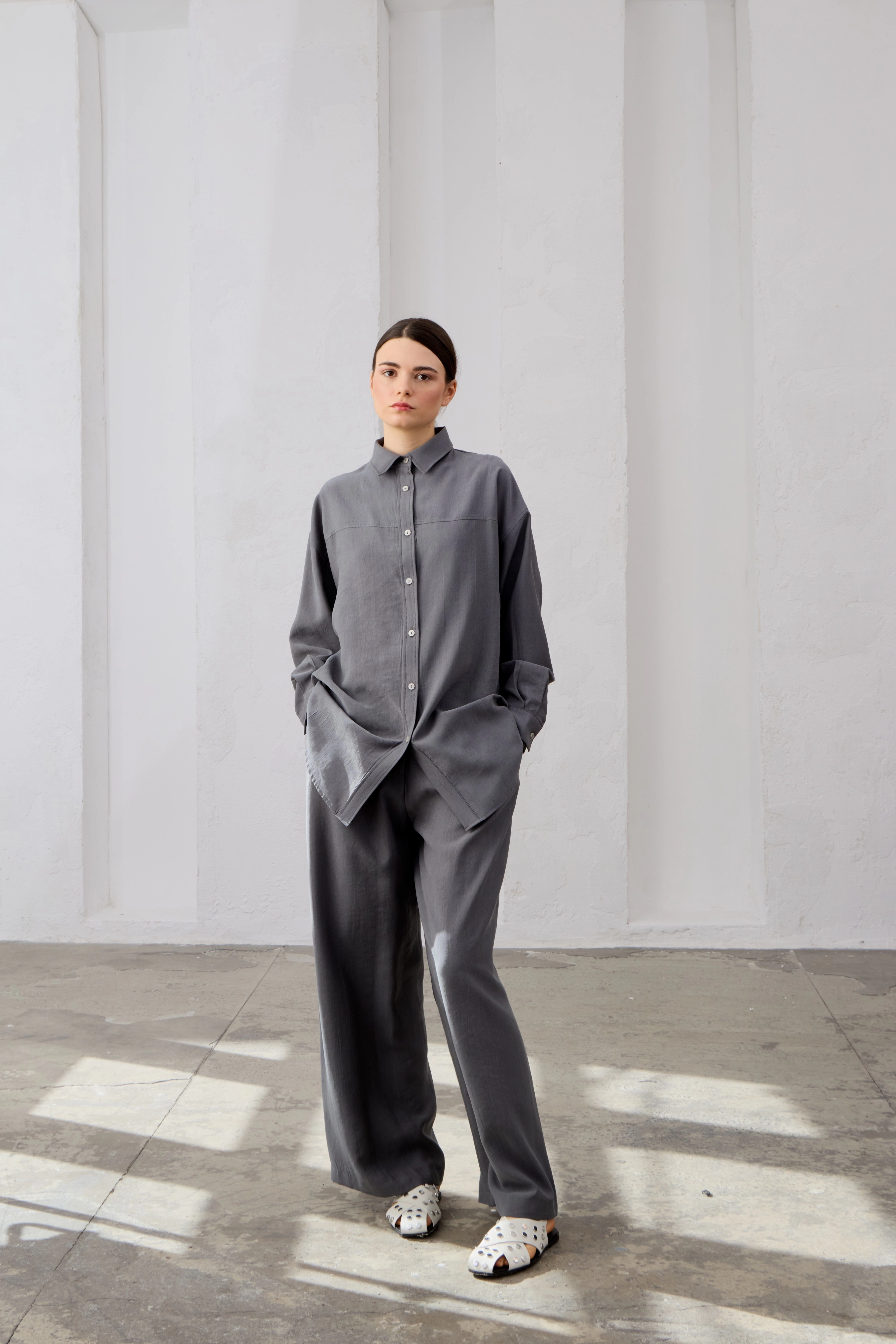 Qanu Violet Takım Füme